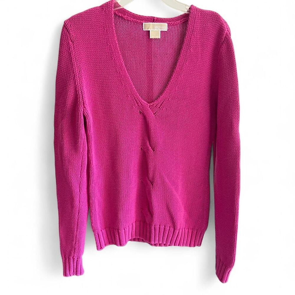 Michael Michael Kors pink knit sweater size L